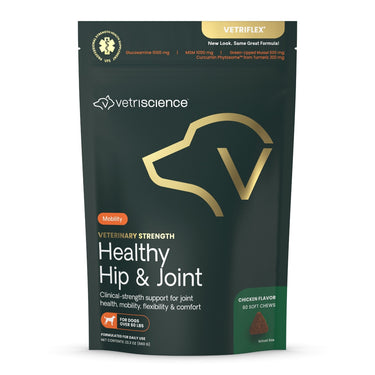 Front of VetriScience Veterinary Strength Healthy Hip & Joint for Large Dogs bag