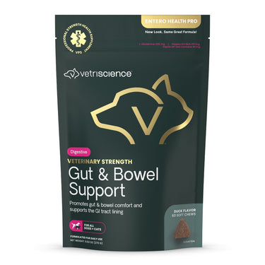 Front of Veterinary Strength Gut & Bowel Support bag