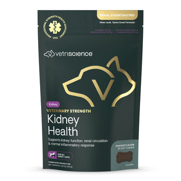 Front of Veterinary Strength Kidney Health for dogs & cats bag