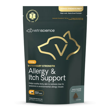 Front of Veterinary Strength Allergy & Itch Support bag