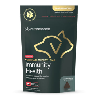 Front of Veterinary Strength DMG Immunity Health bag