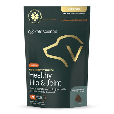 Front of VetriScience Vet Strength Healthy Hip & Joint bag