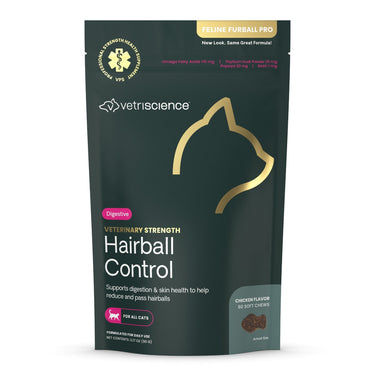 Front of Veterinary Strength Hairball Control for Cats bag