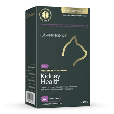 Front of VetriScience Veterinary Strength Kidney Health Liquid package